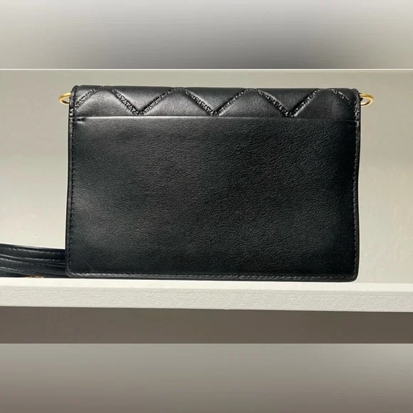 NWOT Tory Burch Black Quilted Crossbody Bag